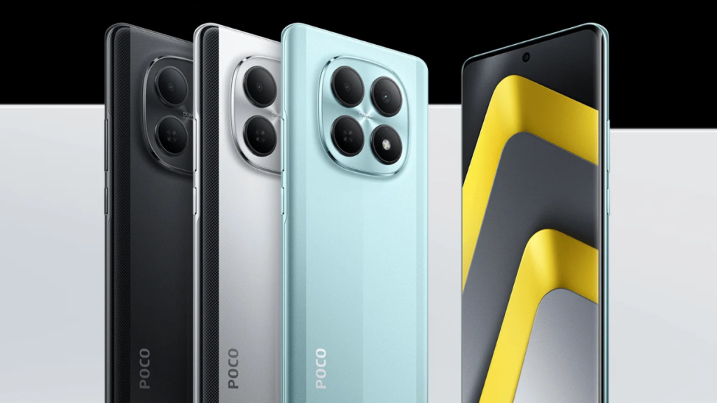 POCO M8 Pro 5G Preto, Cinza e Verde.