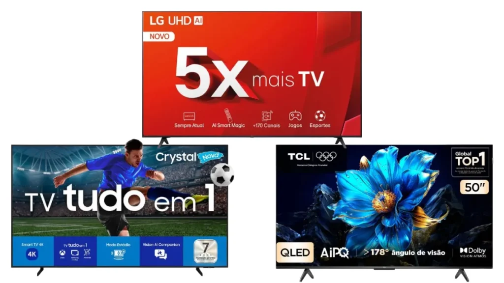 Comparativo entre Samsung U8100F, LG UT8050 e TCL P7K