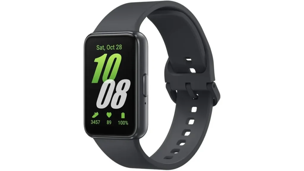 Samsung Galaxy Fit3, smartband barata para monitorar saúde com tela AMOLED e detecção de quedas.