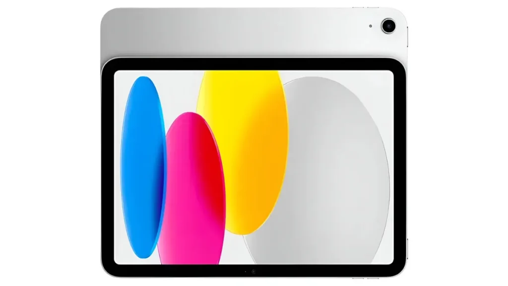 Apple iPad 11ª geração com chip A16 na cor prata, tablet premium indicado para estudar, fazer anotações, assistir aulas online e usar aplicativos de produtividade.
