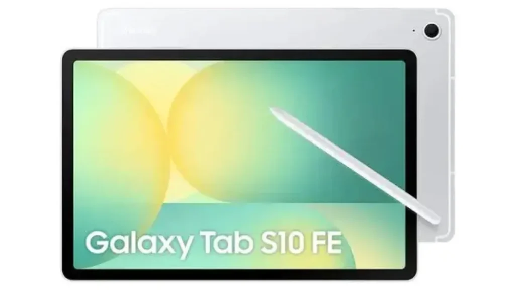 Samsung Galaxy Tab S10 FE entre as opções de melhor tablet para estudar em 2026, com suporte à S Pen para anotações e estudos.