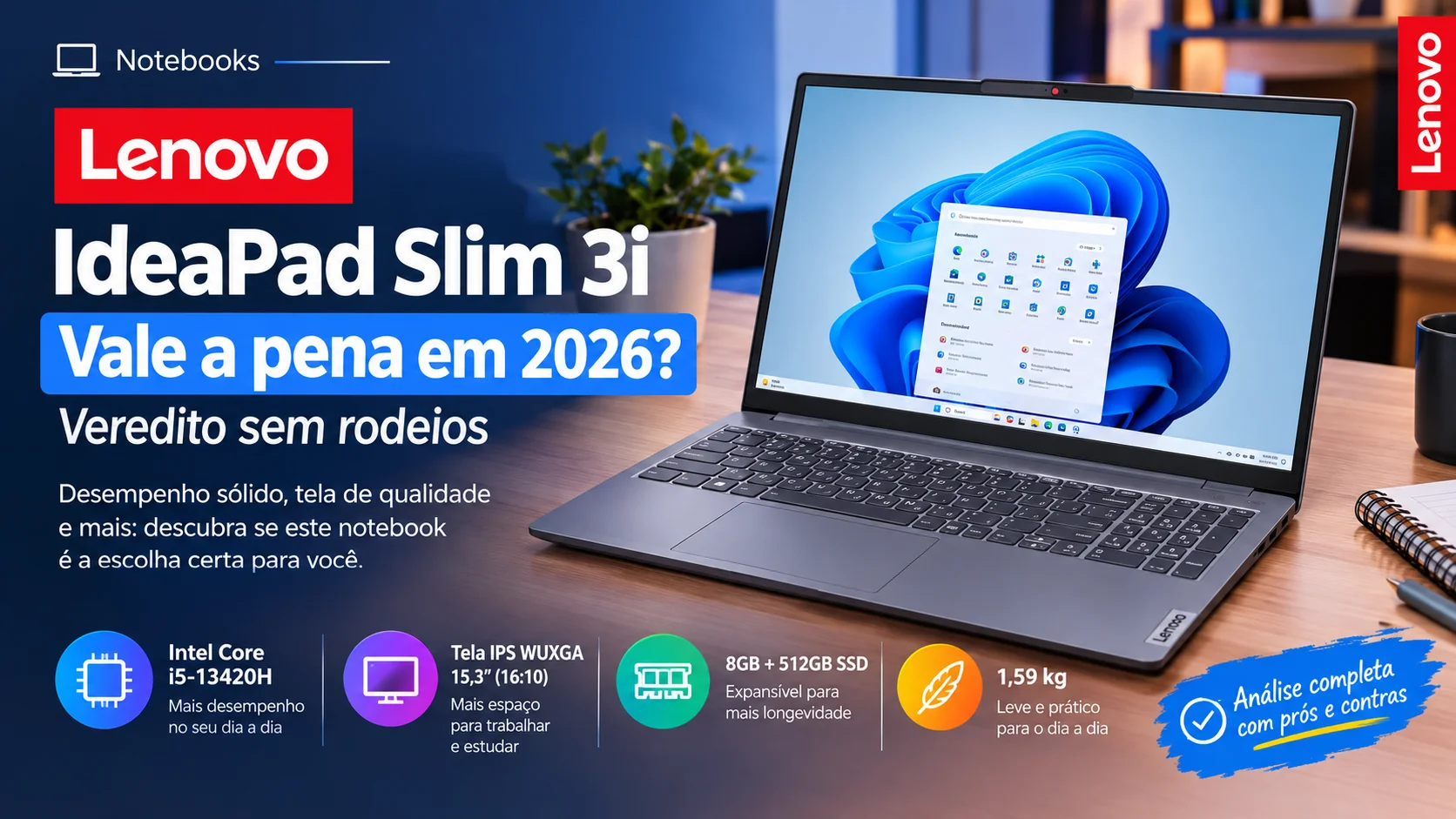 Lenovo IdeaPad Slim 3i vale a pena