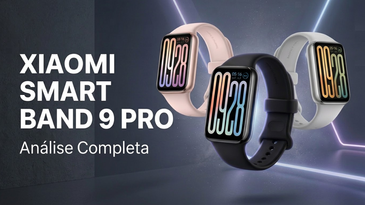 Xiaomi Smart Band 9 Pro nas cores rosé, preto e branco — análise de quem quer saber se a Xiaomi Smart Band 9 Pro vale a pena